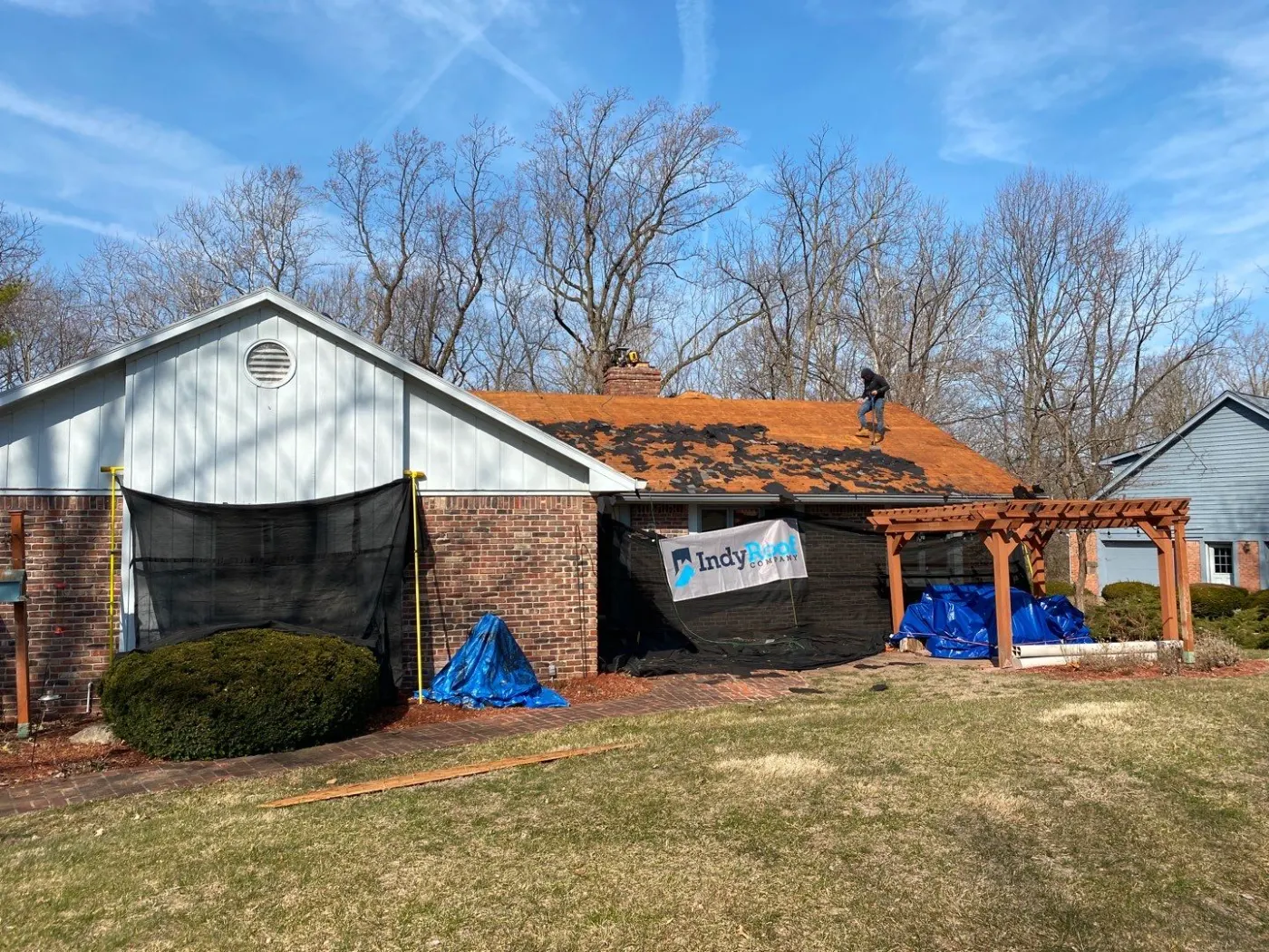 Storm-damaged siding documented in Crossfields